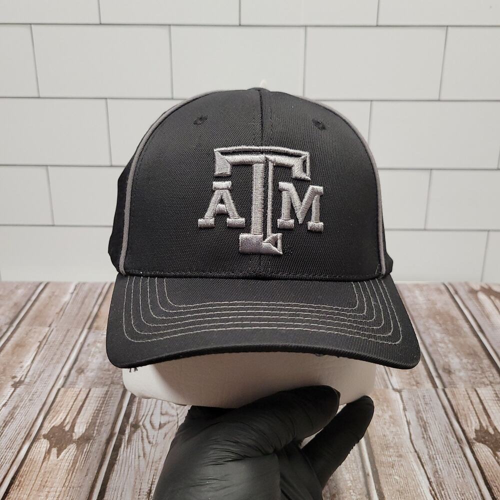 Texas A&M Aggies Captivating Black Gray Adjustable Strapback Hat NCAA Cap